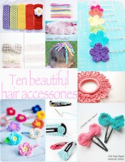 Ten Crochet Hair Accessories