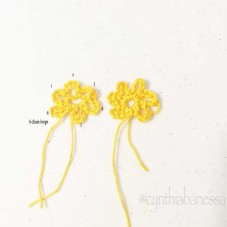crochet flower loops