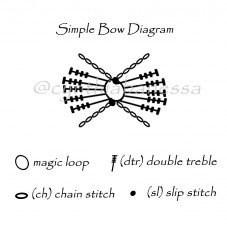 Simple-Bow-Crochet-Diagram