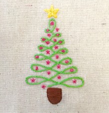 Free Embroidery Christmas Tree Pattern