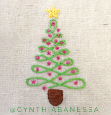 Free Embroidery Christmas Tree Pattern