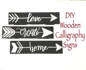 DIY Wooden Calligraphy Signs