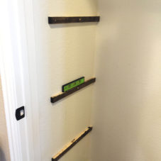 Building Storage Shelves in Guest Closet