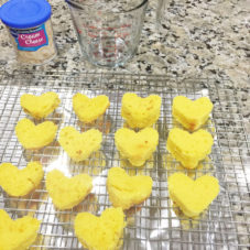 Tiny Valentine Heart Cakes
